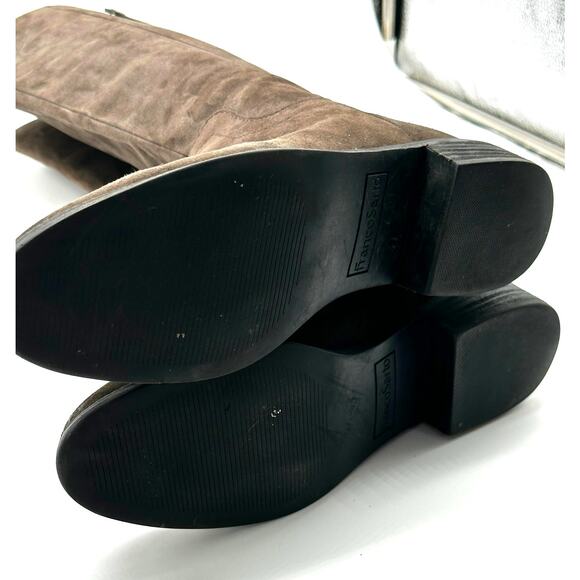 Franco Sarto Brindley tall Suede dark brown size 10 riding boot - Picture 5 of 6